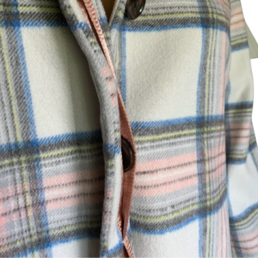 LANDSEND Women’s Tall Stand Collar Plaid Jacket - Picture 5 of 16